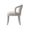 Manhattan Comfort 7-Piece Hathaway 59.05 Round Dining Set in Black with 6 Flor Dining Chairs in Silver Lining 6-DT05DC088AR-BKSL - alternate 6